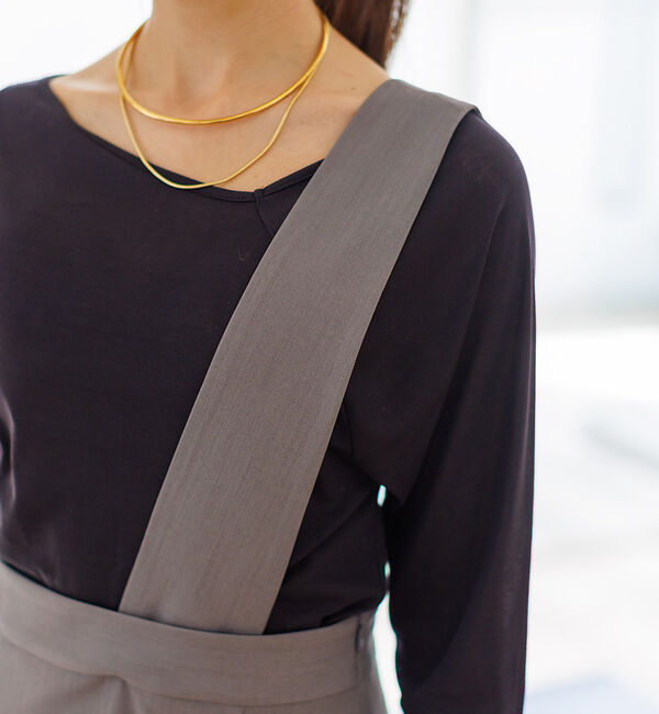 Rouge vif「【セットアップ対応】アシメトリー サスペンダー付きスカート」|スカート|