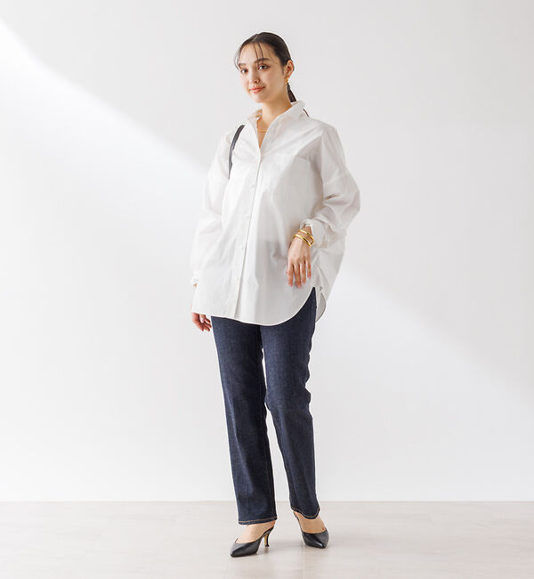 Rouge vif「コットンブロードタックフォルムシャツ」|シャツ・ブラウス|