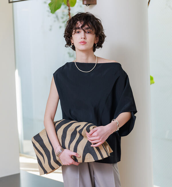 Rouge vif「アシンメトリーデザインブラウス」|シャツ・ブラウス|