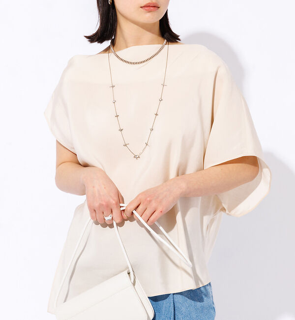 Rouge vif「アシンメトリーデザインブラウス」|シャツ・ブラウス|ベージュ