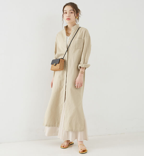 Rouge vif「フィブリルローン切り替えマキシスカート」|スカート|