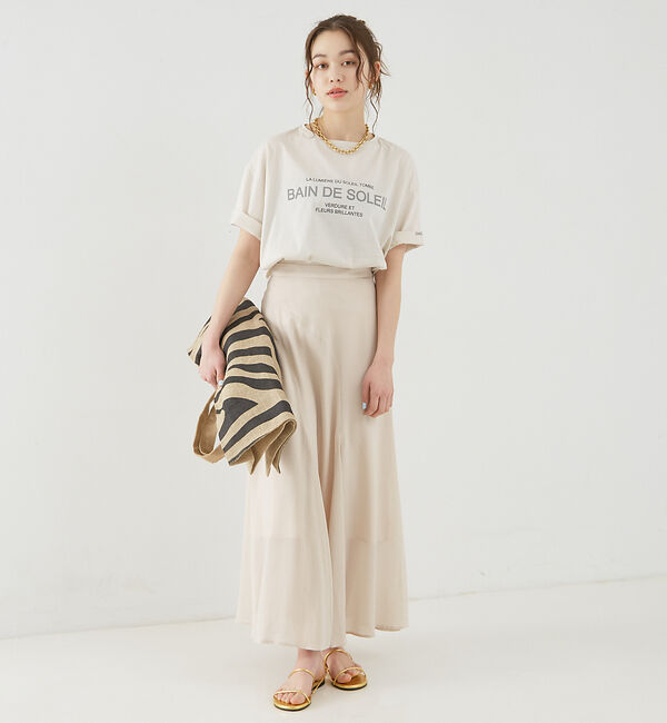 Rouge vif「フィブリルローン切り替えマキシスカート」|スカート|