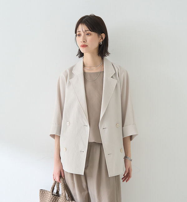 Rouge vif「撥水ドルマンハーフスリーブジャケット」|その他|