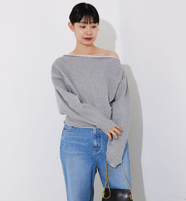 Rouge vif「オフショルスウェットプルオーバー」|スウェット・ジャージ|