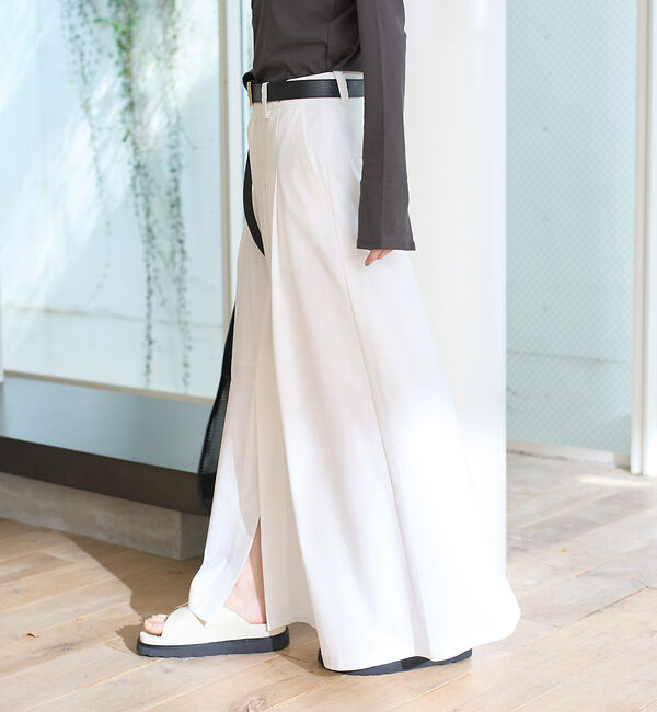 Rouge vif「タックフレアマキシスカート」|スカート|