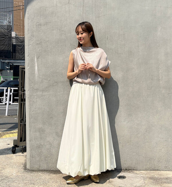 Rouge vif「【一部店舗限定】アシメドレープブラウス」|シャツ・ブラウス|