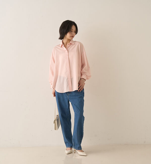 Rouge vif「バックドレープストライプシャツ」|シャツ・ブラウス|