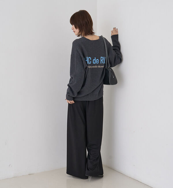 Rouge vif「ロゴニットカーディガン」|カーディガン|