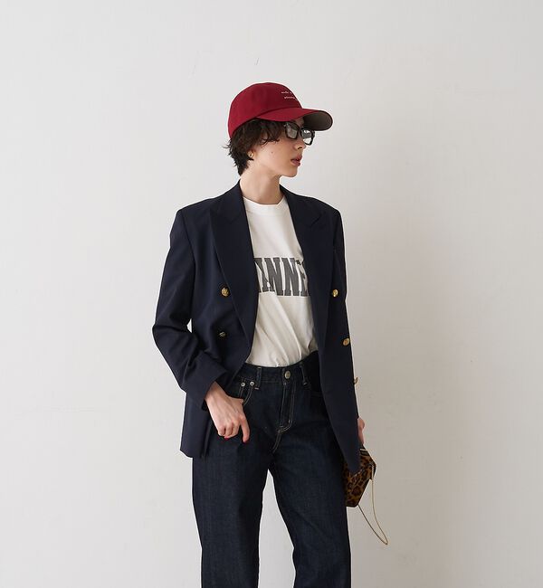 Rouge vif「メンズライクダブルジャケット」|テーラードジャケット|