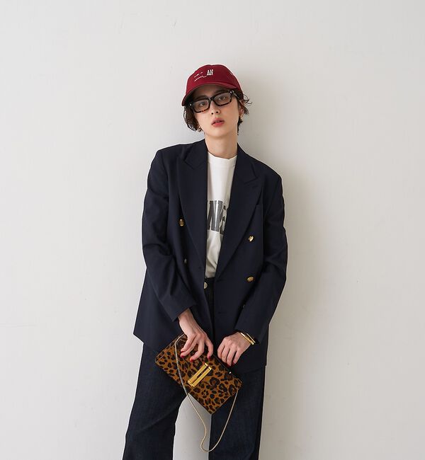 Rouge vif「メンズライクダブルジャケット」|テーラードジャケット|