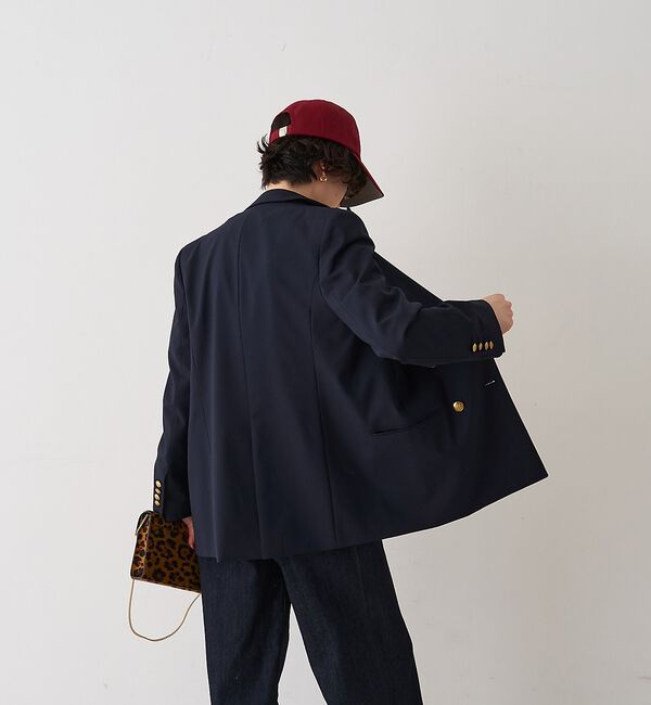 Rouge vif「メンズライクダブルジャケット」|テーラードジャケット|