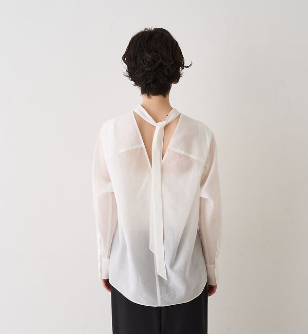 Rouge vif「シアースタンドタイブラウス」|シャツ・ブラウス|