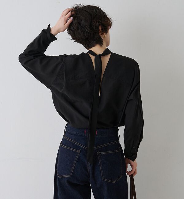 Rouge vif「シアースタンドタイブラウス」|シャツ・ブラウス|