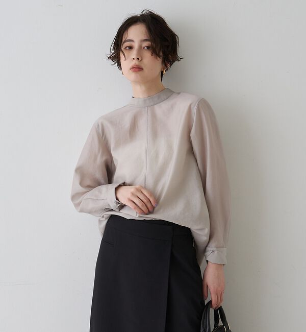 Rouge vif「シアースタンドタイブラウス」|シャツ・ブラウス|