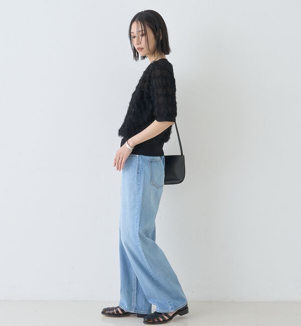 Rouge vif「ドットシアーフリンジニット」|ニット・セーター|