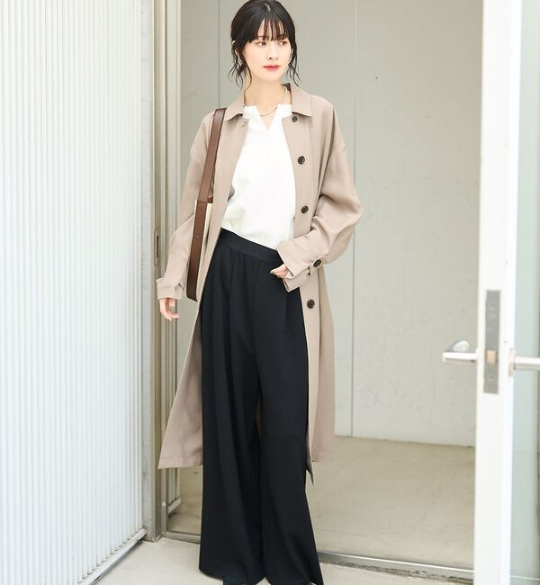 Rouge vif「ダブルフェイスプルオーバーブラウス」|シャツ・ブラウス|