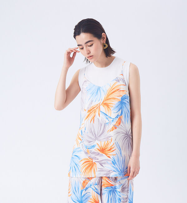 qualite「【オリジナル柄】ボタニカルキャミソール」|キャミソール|その他