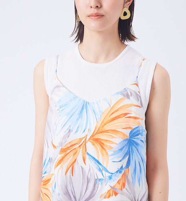 qualite「【オリジナル柄】ボタニカルキャミソール」|キャミソール|