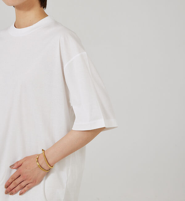 qualite「【three dots】シルキーペーパーコットンT」|Tシャツ・カットソー|