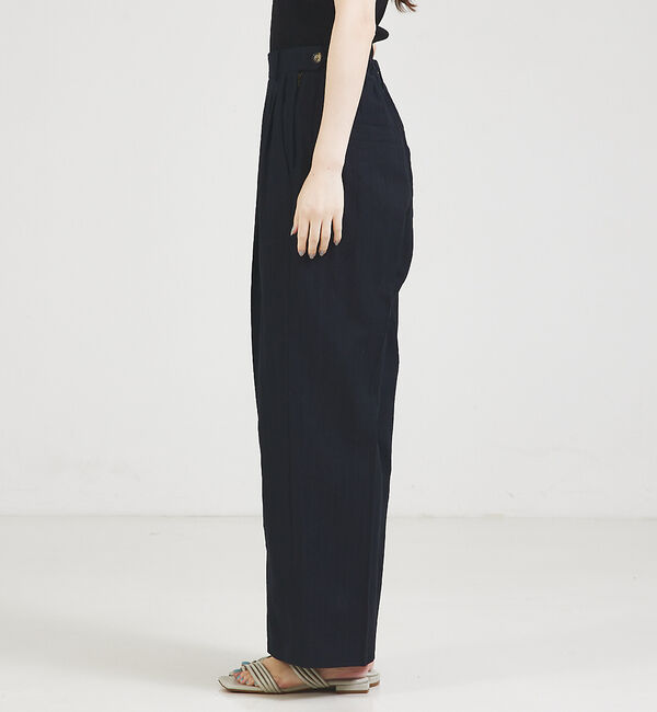 qualite「【セットアップ対応】ランダムヘリンボーンリネンパンツ」|その他|