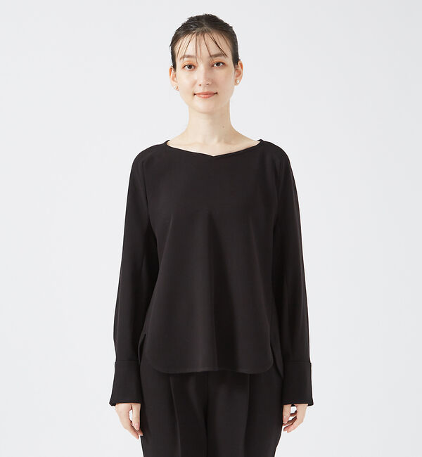 qualite「【セットアップ対応】ダブルクロスブラウス」|シャツ・ブラウス|