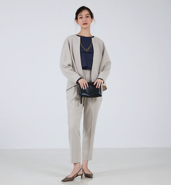 qualite「タックテーパードパンツ」|その他|