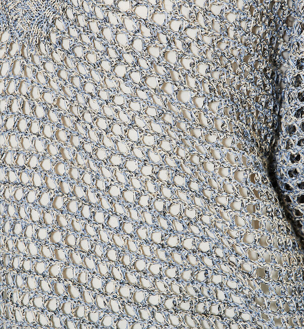 qualite「ラメローゲージVネックニット」|ニット・セーター|