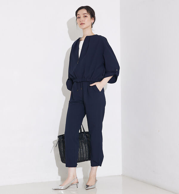 qualite「シアサッカーテーパードパンツ」|その他|