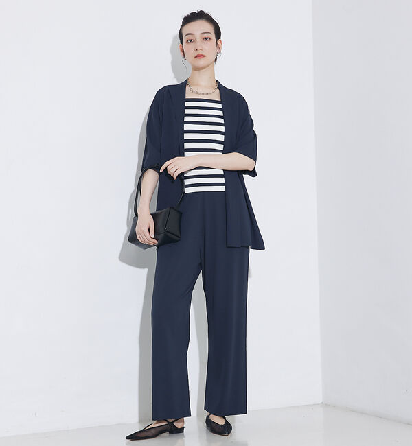 qualite「【セットアップ対応】接触冷感/レーヨンストレッチニットパンツ」|その他|