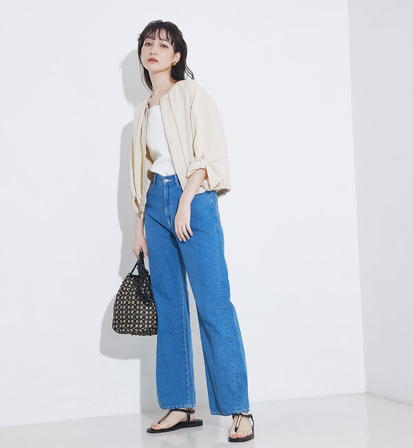 qualite「【接触冷感＆吸水速乾＆UV】シアサッカーブルゾン /セットアップ対応」|ブルゾン・スタジャン|