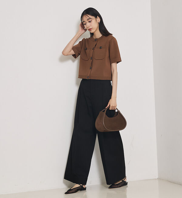 qualite「ショートスリーブカーデ」|カーディガン|