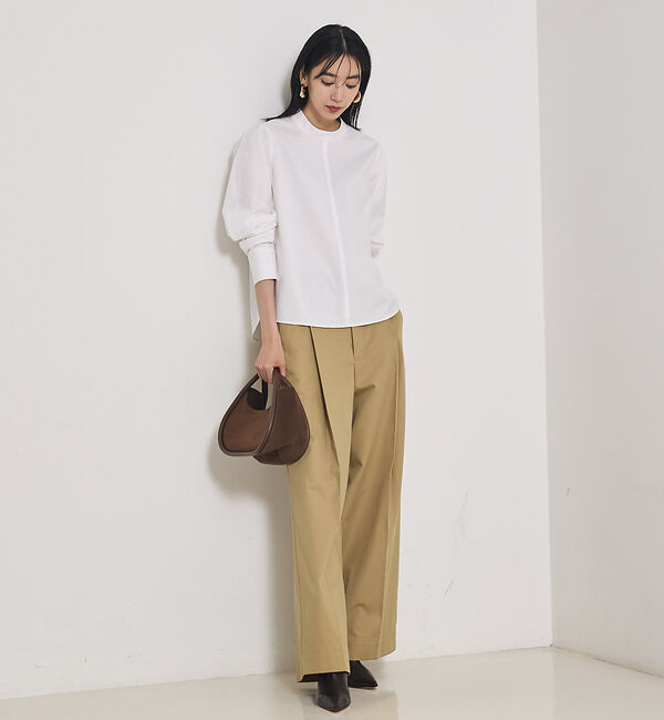 qualite「TCツイルWループタックワイドパンツ」|その他|