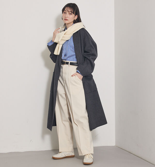 qualite「【毛玉になりにくい】ダブルフェイスチェスターコート」|その他|