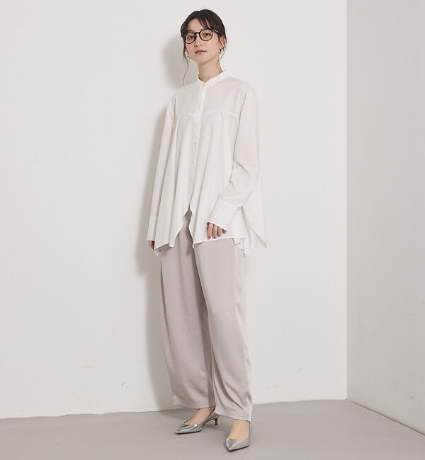 qualite「【一枚でもレイヤードでも決まる】ランダムヘムシャツ」|シャツ・ブラウス|