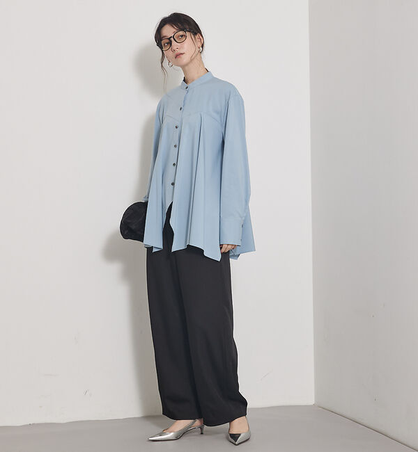 qualite「【一枚でもレイヤードでも決まる】ランダムヘムシャツ」|シャツ・ブラウス|