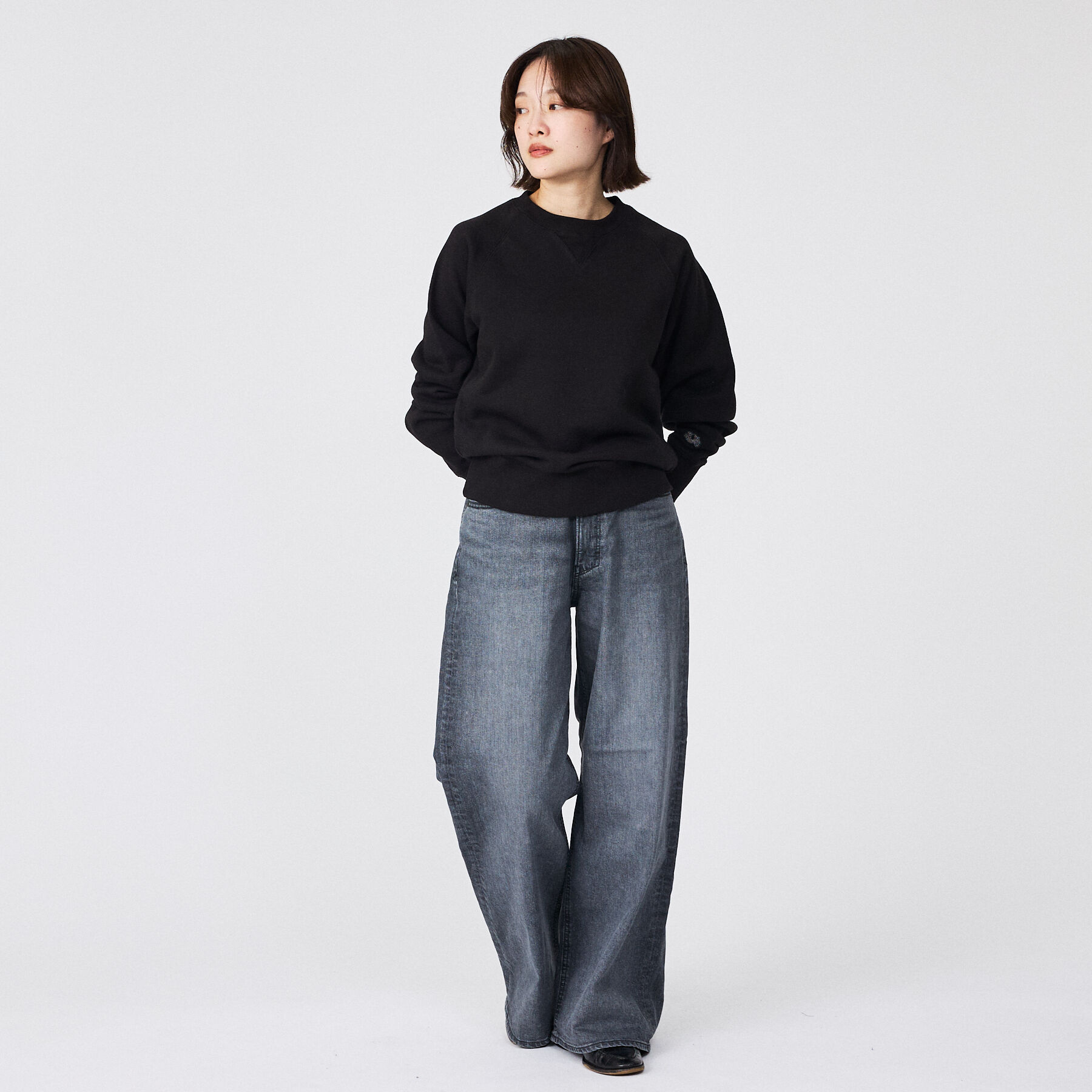 qualite「【YANUK】KATE (Loose Buggy) ワイドデニム」|デニム|