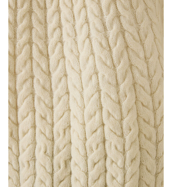 qualite「ケーブルボトルネックニット」|ニット・セーター|