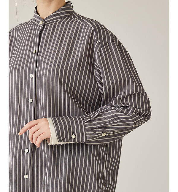 qualite「【ボウタイ取り外し可能】クレリックボウタイブラウス」|シャツ・ブラウス|