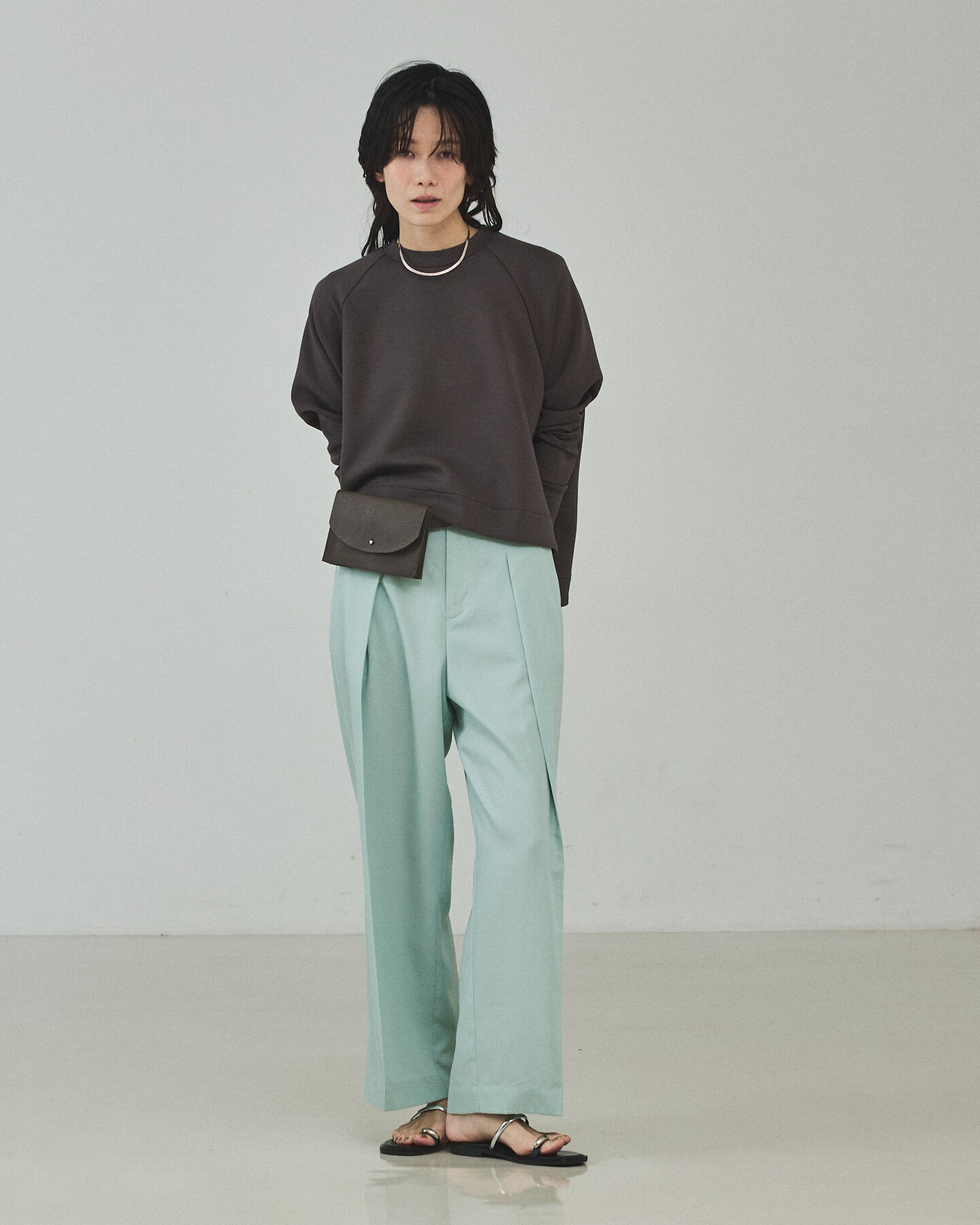 qualite「【セットアップ対応】テンセルハイツイストワイドパンツ」|その他|