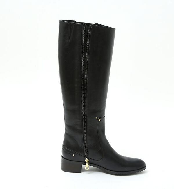 AU BANNISTER「【スノーソール】切り替えフラットロングブーツ」|ショートブーツ|