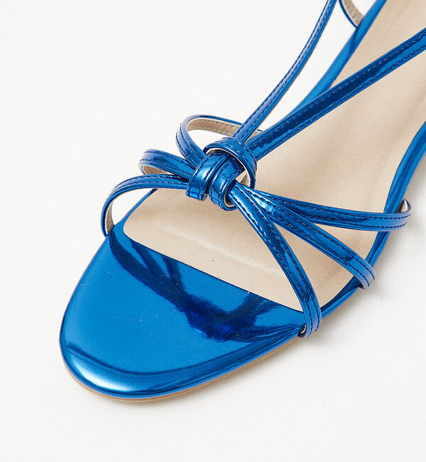 AU BANNISTER「【LAROUTE】メタリックストラップサンダル」|サンダル|