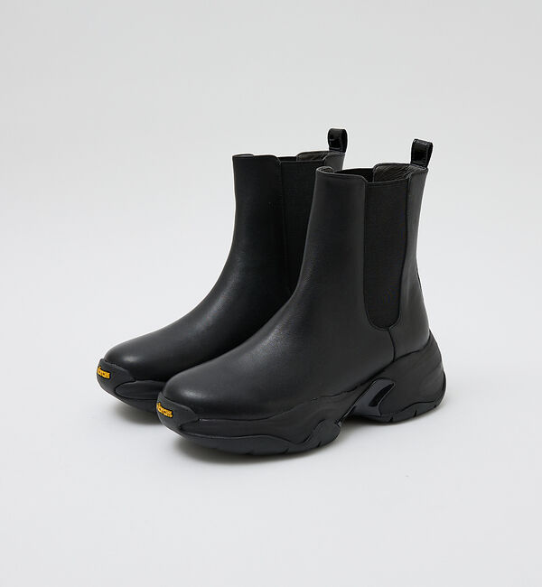 AU BANNISTER「【Vibram/ヴィブラムソール】サイドゴアブーツ」|ショートブーツ|ブラック