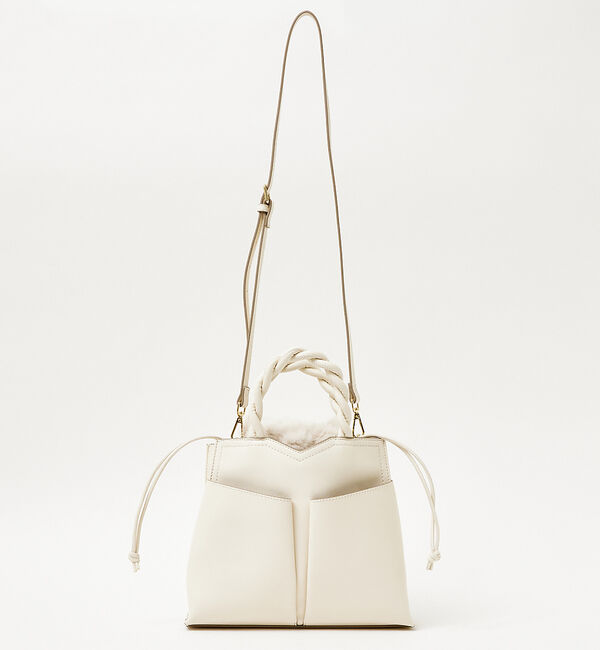 LOWELL things「TWISTE/ダブルポケットファー2WAYトート M」|ショルダー・メッセンジャー|