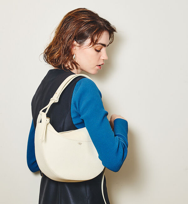 LOWELL things「【VERY掲載】Mois/レザーハーフMOONショルダー」|ショルダー・メッセンジャー|