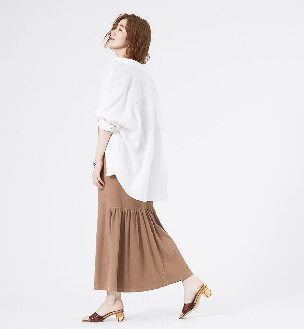 abahouse mavie「【大人のいちまんワンピ】カットリブレイヤード風ワンピ」|ワンピース|