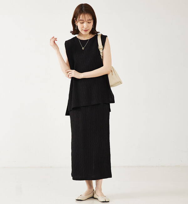 abahouse mavie「【セットアップ対応】楊柳タイトスカート」|スカート|