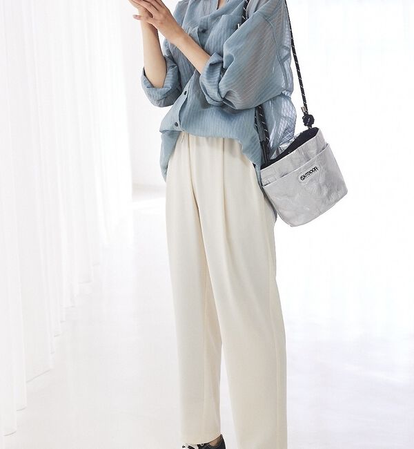 abahouse mavie「【セットアップ対応】クールタッチサテンゆるテーパードパンツ」|その他|