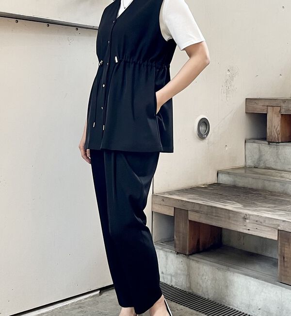 abahouse mavie「【セットアップ対応】クールタッチサテンゆるテーパードパンツ」|その他|