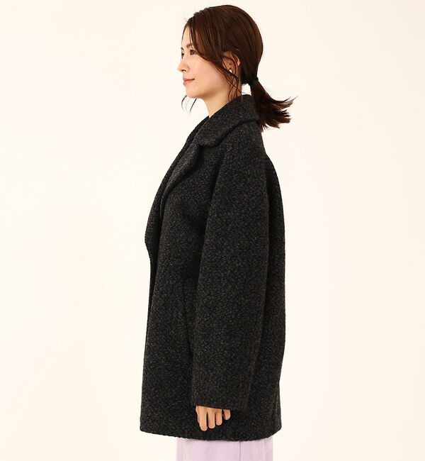 abahouse mavie「ダブルハーフコート」|ピーコート|
