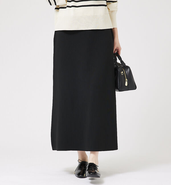 abahouse mavie「【セットアップ対応】セミフレアニットスカート」|スカート|